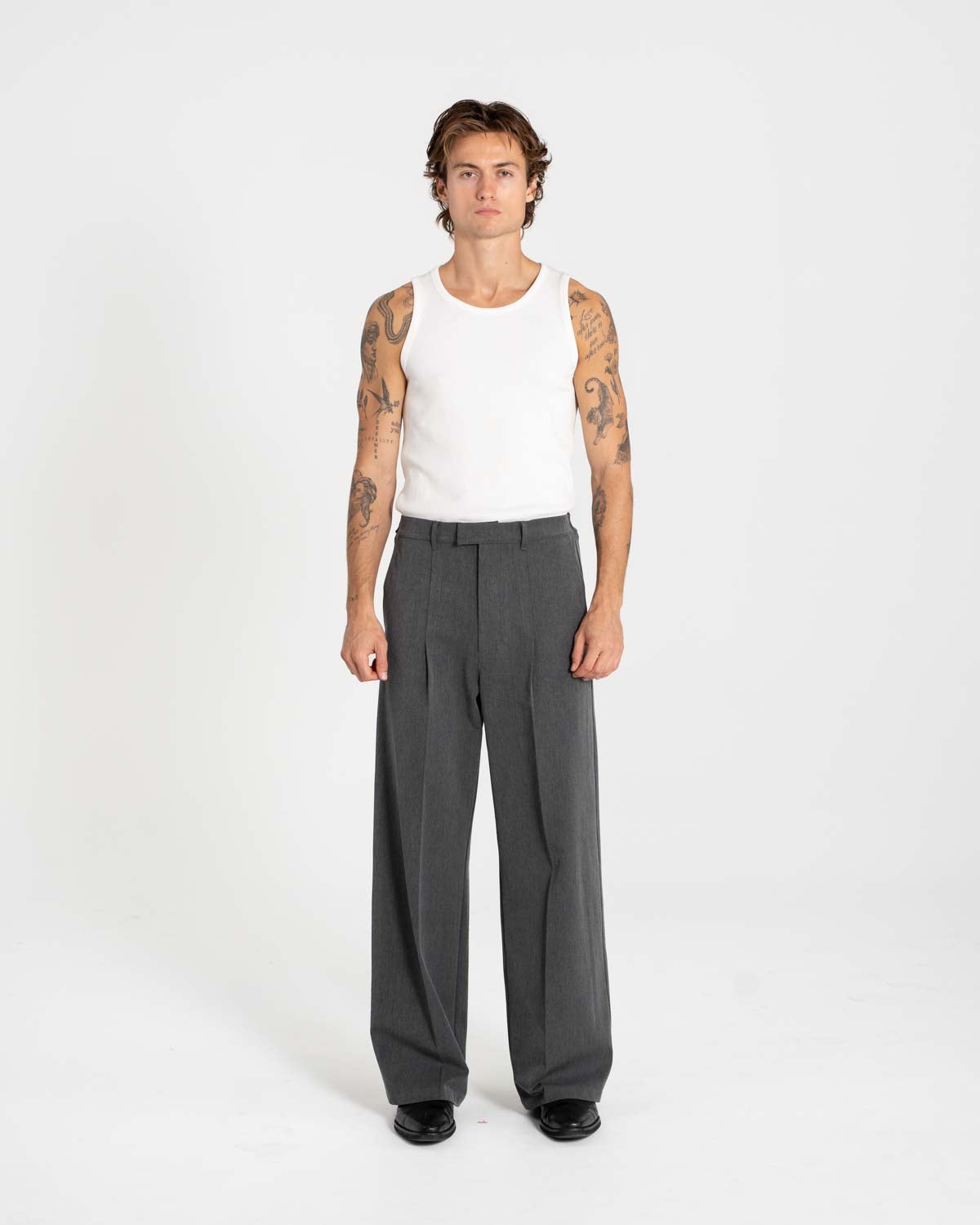 Baggy Suit Pants Grey
